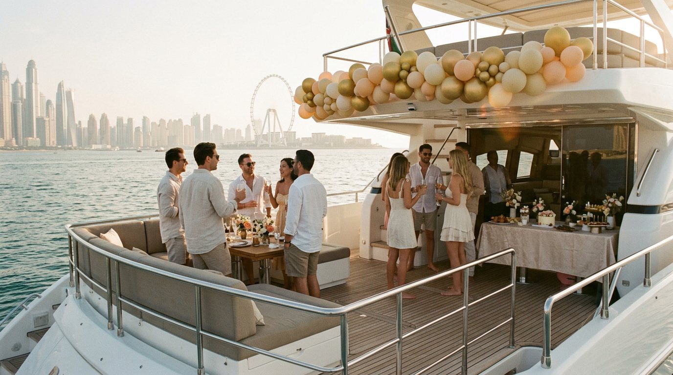 Birthday Party Yacht Rental in Dubai