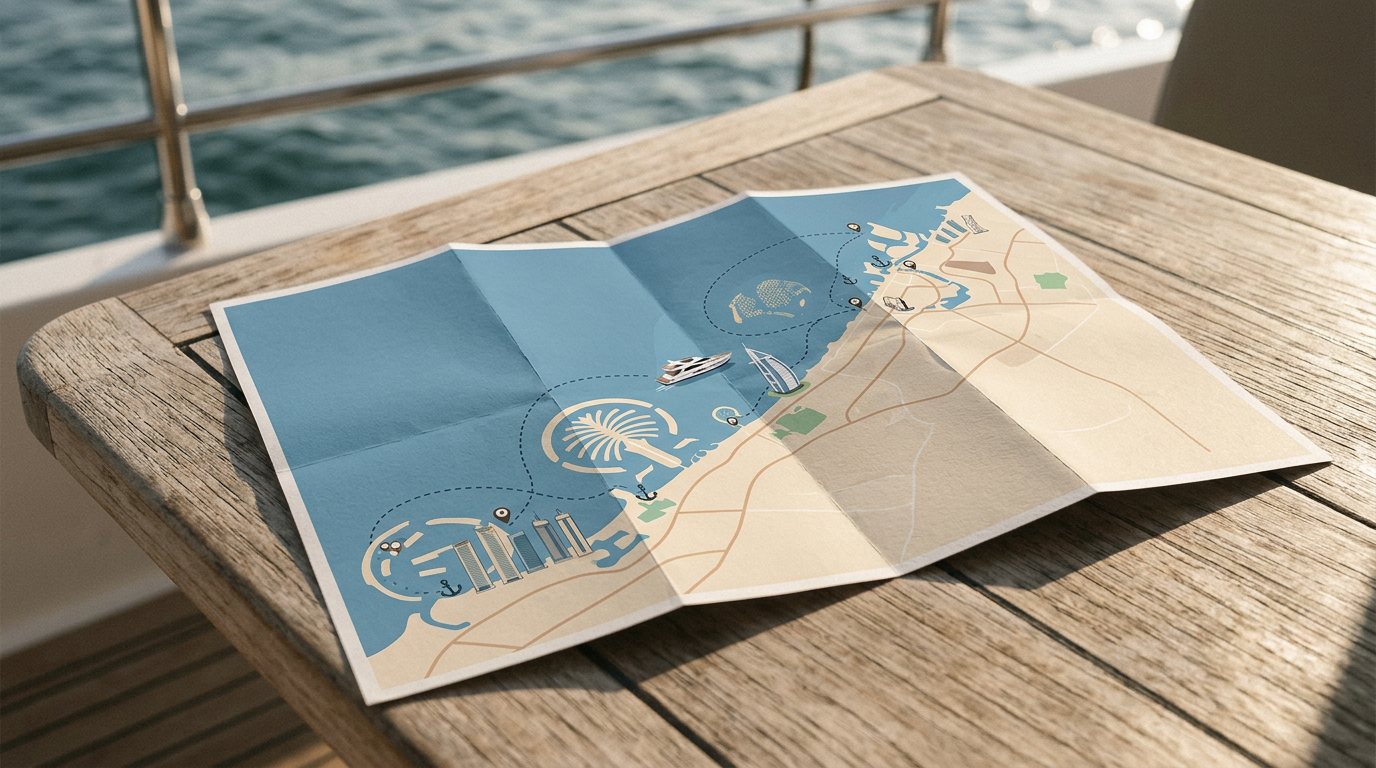 Map: Boat Tour in Dubai