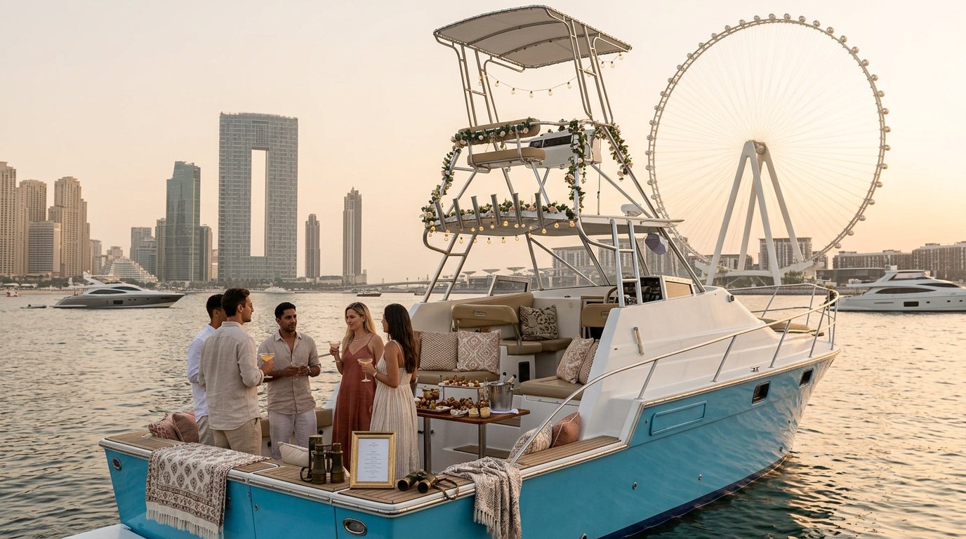 Flybridge Fishing Boat