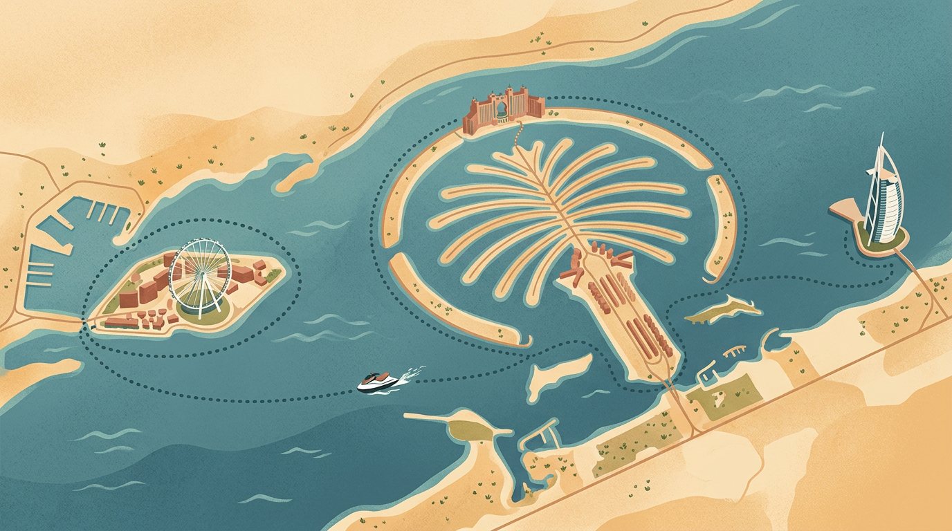Map: Jet Ski Rental in Dubai