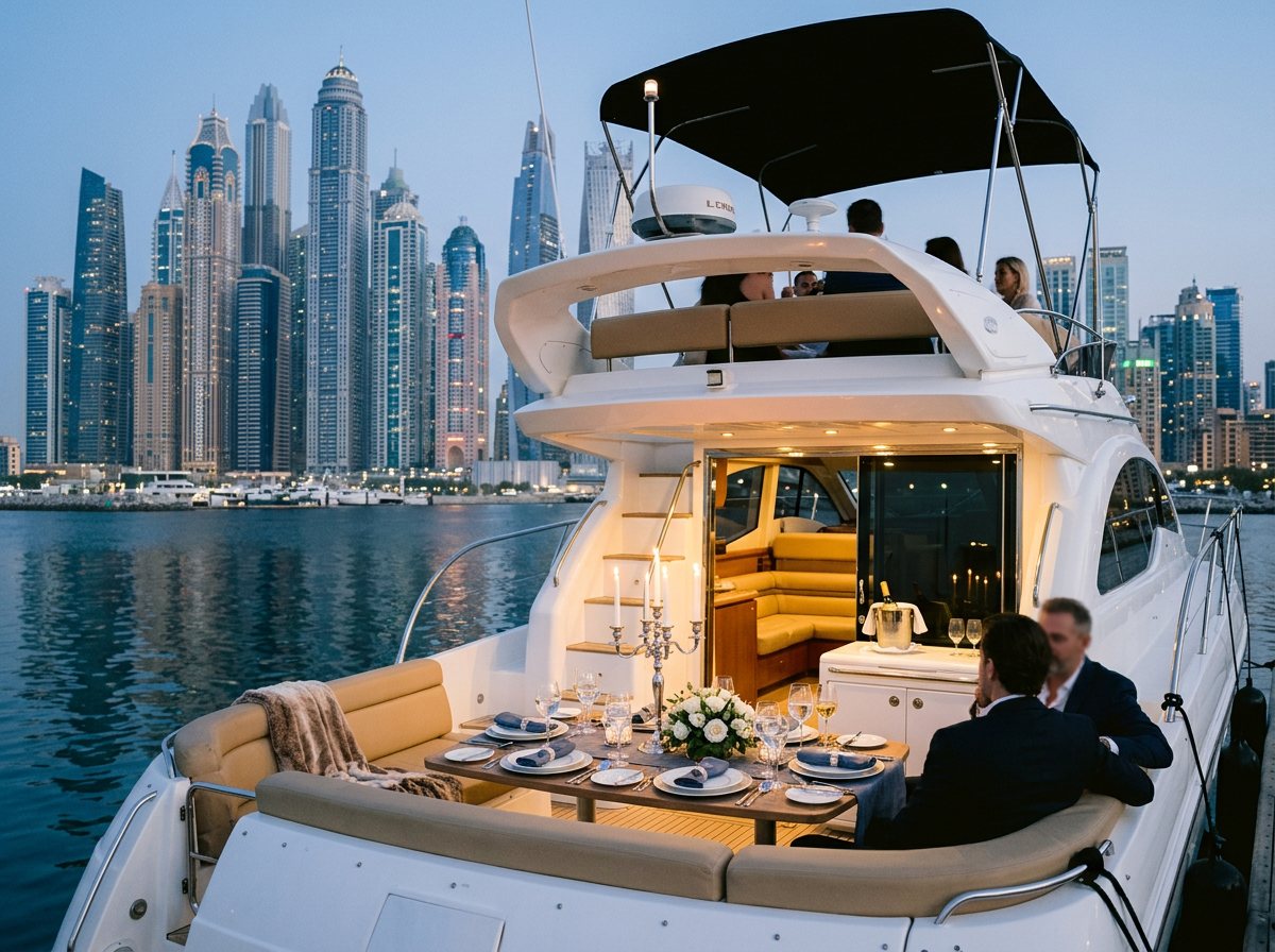 Night Yacht Party in Dubai, picture 1