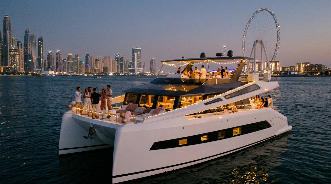 Overnight Yacht Rental in Dubai