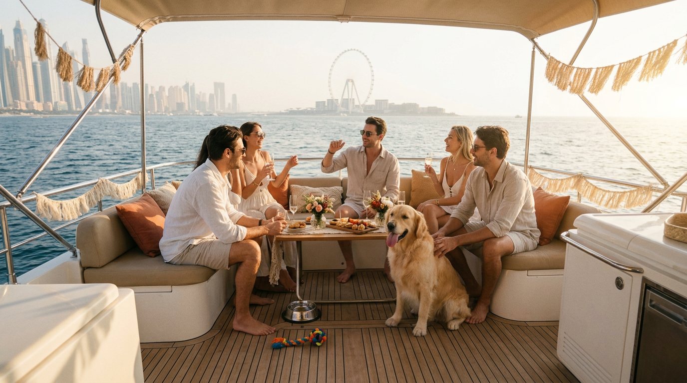 Pet Friendly Yacht Rental in Dubai