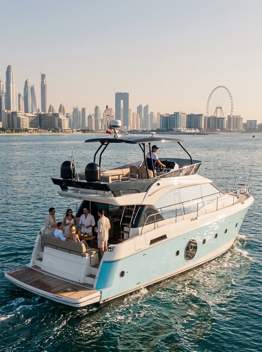 Yacht Rental with Captain in Dubai